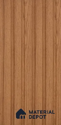 Brown Wooden Louver PN 06396 9 ft x 4.7 inch MDF Panel - 12 mm | Suitable for Feature Wall, TV Unit & Living Room | Width is Subjected to 5% Variation