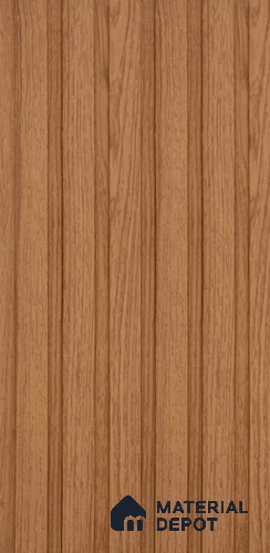 Brown Wooden Louver PN 06396 9 ft x 4.7 inch MDF Panel - 12 mm | Suitable for Feature Wall, TV Unit & Living Room | Width is Subjected to 5% Variation