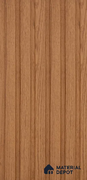 Brown Wooden Louver PN 06396 9 ft x 4.7 inch MDF Panel - 12 mm | Suitable for Feature Wall, TV Unit & Living Room | Width is Subjected to 5% Variation