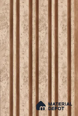 Beige Stone Louver 7205 9 ft x 5 inch Charcoal Panel - 12 mm | Suitable for Feature Wall, TV Unit & Living Room | Width is Subjected to 5% Variation