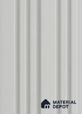 Grey Plain Colour Louver 7301 9 ft x 5 inch Charcoal Panel - 12 mm | Suitable for Feature Wall, TV Unit & Living Room | Width is Subjected to 5% Variation