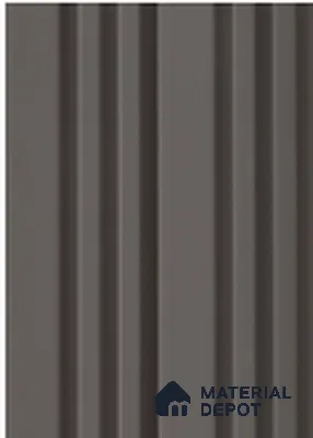 Brown Plain Colour Louver 7303 9 ft x 5 inch Charcoal Panel - 12 mm | Suitable for Feature Wall, TV Unit & Living Room | Width is Subjected to 5% Variation