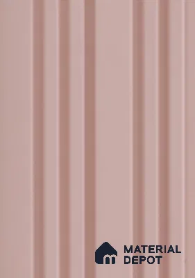 Pink Plain Colour Louver 7308 9 ft x 5 inch Charcoal Panel - 12 mm | Suitable for Feature Wall, TV Unit & Living Room | Width is Subjected to 5% Variation