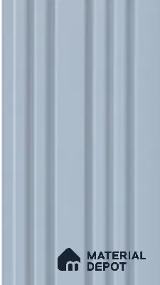 Blue Plain Colour Louver 7309 9 ft x 5 inch Charcoal Panel - 12 mm | Suitable for Feature Wall, TV Unit & Living Room | Width is Subjected to 5% Variation