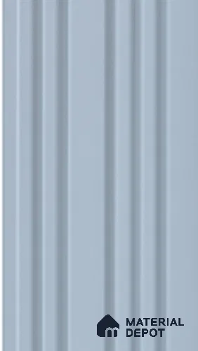 Blue Plain Colour Louver 7309 9 ft x 5 inch Charcoal Panel - 12 mm | Suitable for Feature Wall, TV Unit & Living Room | Width is Subjected to 5% Variation