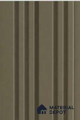 Green Plain Colour Louver 7313 9 ft x 5 inch Charcoal Panel - 12 mm | Suitable for Feature Wall, TV Unit & Living Room | Width is Subjected to 5% Variation