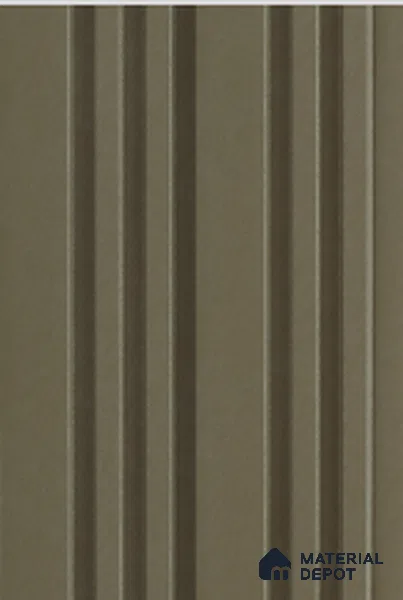 Green Plain Colour Louver 7313 9 ft x 5 inch Charcoal Panel - 12 mm | Suitable for Feature Wall, TV Unit & Living Room | Width is Subjected to 5% Variation