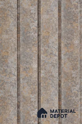 Beige Stone Louver 7402 9 ft x 5 inch Charcoal Panel - 12 mm | Suitable for Feature Wall, TV Unit & Living Room | Width is Subjected to 5% Variation