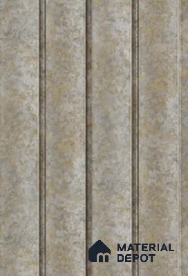 Beige Stone Louver 7403 9 ft x 5 inch Charcoal Panel - 12 mm | Suitable for Feature Wall, TV Unit & Living Room | Width is Subjected to 5% Variation