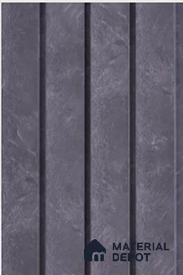 Grey Stone Louver 7503 9 ft x 5 inch Charcoal Panel - 12 mm | Suitable for Feature Wall, TV Unit & Living Room | Width is Subjected to 5% Variation