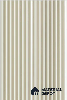 White Metallic Louver 7902 9 ft x 4.8 inch Charcoal Panel - 14 mm | Suitable for Feature Wall, TV Unit & Living Room | Width is Subjected to 5% Variation
