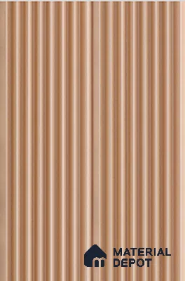 Brown Metallic Louver PN 01995 9 ft x 4.8 inch Charcoal Panel - 14 mm | Suitable for Feature Wall, TV Unit & Living Room | Width is Subjected to 5% Variation