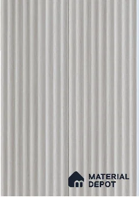 Grey Plain Colour Louver 7905 9 ft x 5 inch Charcoal Panel - 12 mm | Suitable for Feature Wall, TV Unit & Living Room | Width is Subjected to 5% Variation