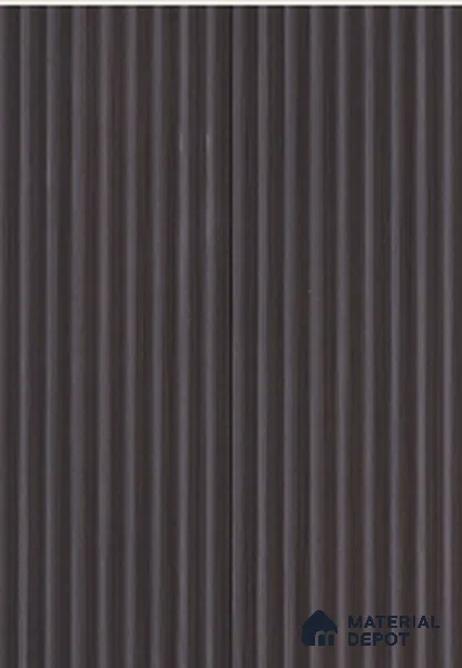 Black Plain Colour Louver 7906 9 ft x 5 inch Charcoal Panel - 12 mm | Suitable for Feature Wall, TV Unit & Living Room | Width is Subjected to 5% Variation