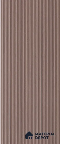 Brown Plain Colour Louver 7907 9 ft x 5 inch Charcoal Panel - 12 mm | Suitable for Feature Wall, TV Unit & Living Room | Width is Subjected to 5% Variation