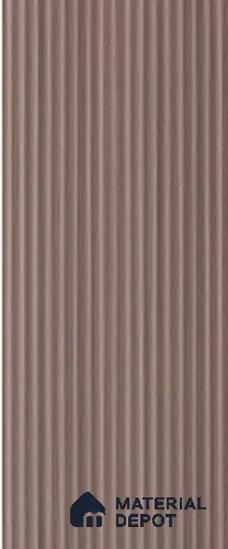 Brown Plain Colour Louver 7907 9 ft x 5 inch Charcoal Panel - 12 mm | Suitable for Feature Wall, TV Unit & Living Room | Width is Subjected to 5% Variation