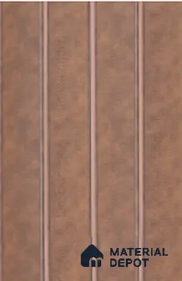Brown Fabric Louver 8101 9 ft x 6.6 inch Charcoal Panel - 12 mm | Suitable for Feature Wall, TV Unit & Living Room | Width is Subjected to 5% Variation