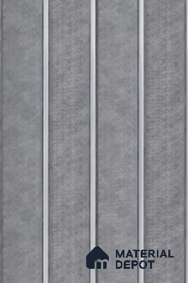 Grey Fabric Louver 8103 9 ft x 6.6 inch Charcoal Panel - 12 mm | Suitable for Feature Wall, TV Unit & Living Room | Width is Subjected to 5% Variation