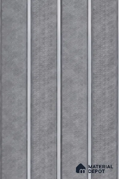 Grey Fabric Louver 8103 9 ft x 6.6 inch Charcoal Panel - 12 mm | Suitable for Feature Wall, TV Unit & Living Room | Width is Subjected to 5% Variation