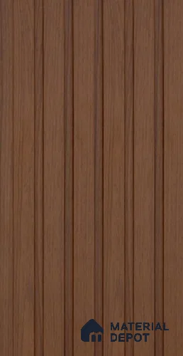 Brown Wooden Louver PN 06397 9 ft x 4.7 inch MDF Panel - 12 mm | Suitable for Feature Wall, TV Unit & Living Room | Width is Subjected to 5% Variation