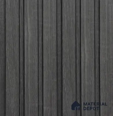 Grey Wooden Louver PN 05727 8 ft x 4.7 inch Solid Wood Panel - 12 mm | Suitable for Feature Wall, TV Unit & Living Room | Width is Subjected to 5% Variation