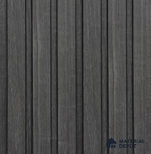Grey Wooden Louver PN 05727 8 ft x 4.7 inch Solid Wood Panel - 12 mm | Suitable for Feature Wall, TV Unit & Living Room | Width is Subjected to 5% Variation