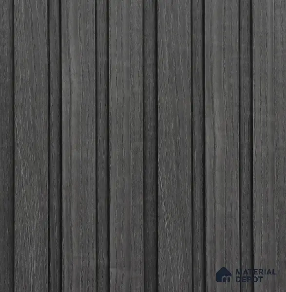 Grey Wooden Louver PN 05727 8 ft x 4.7 inch Solid Wood Panel - 12 mm | Suitable for Feature Wall, TV Unit & Living Room | Width is Subjected to 5% Variation