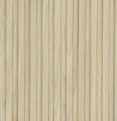 Beige Wooden Louver PN 05730 8 ft x 4.7 inch Solid Wood Panel - 12 mm | Suitable for Feature Wall, TV Unit & Living Room | Width is Subjected to 5% Variation