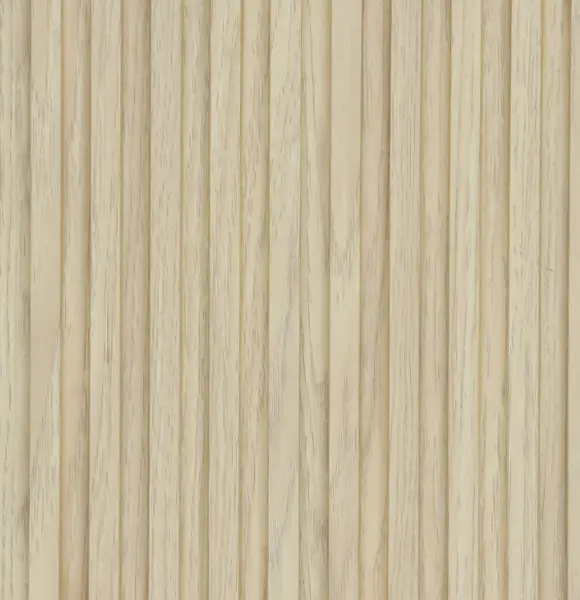 Beige Wooden Louver PN 05730 8 ft x 4.7 inch Solid Wood Panel - 12 mm | Suitable for Feature Wall, TV Unit & Living Room | Width is Subjected to 5% Variation
