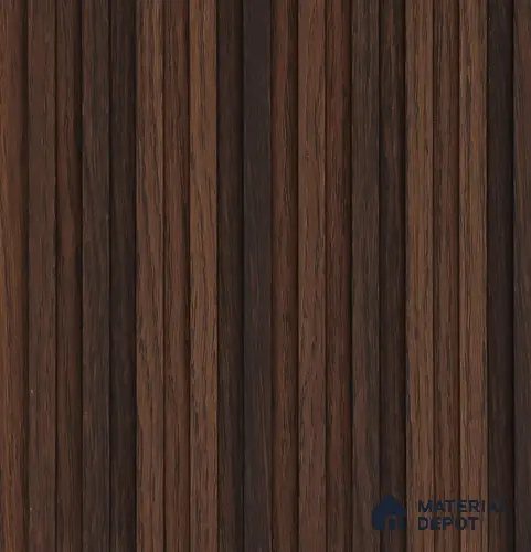 Brown Wooden Louver PN 05731 8 ft x 4.7 inch Solid Wood Panel - 12 mm | Suitable for Feature Wall, TV Unit & Living Room | Width is Subjected to 5% Variation