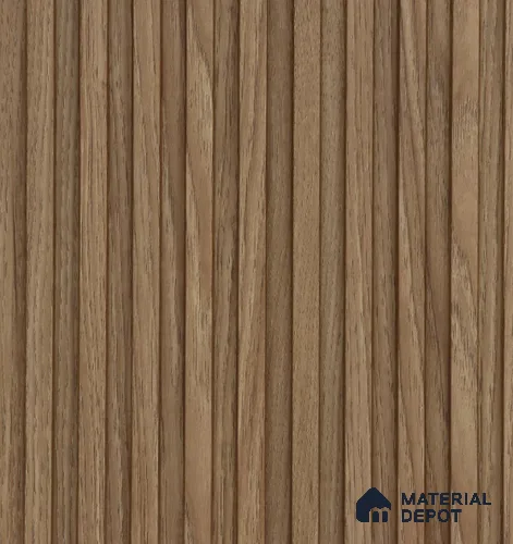 Brown Wooden Louver PN 05732 8 ft x 4.7 inch Solid Wood Panel - 12 mm | Suitable for Feature Wall, TV Unit & Living Room | Width is Subjected to 5% Variation
