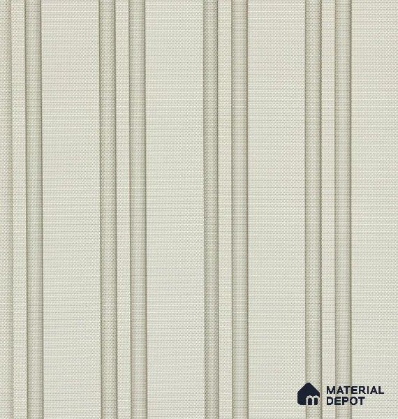White Patterned Louver PN 05734 8 ft x 4.7 inch Solid Wood Panel - 12 mm | Suitable for Feature Wall, TV Unit & Living Room | Width is Subjected to 5% Variation