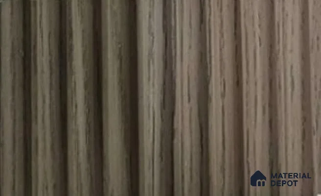 Brown Wooden Louver 9019 8 ft x 4.7 inch Charcoal Panel - 12 mm | Suitable for Feature Wall, TV Unit & Living Room | Width is Subjected to 5% Variation