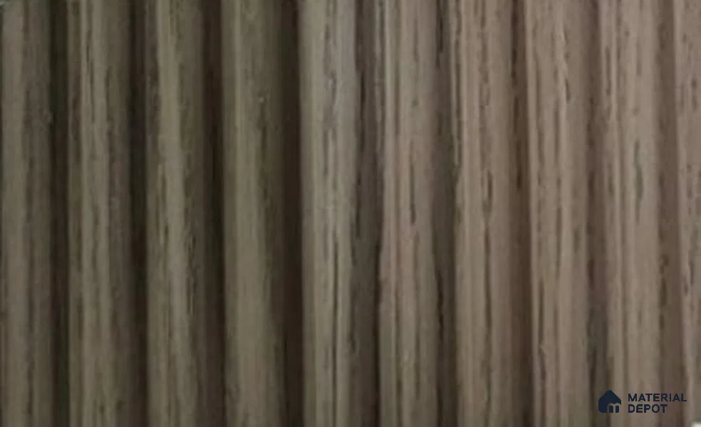 Brown Wooden Louver 9019 8 ft x 4.7 inch Charcoal Panel - 12 mm | Suitable for Feature Wall, TV Unit & Living Room | Width is Subjected to 5% Variation