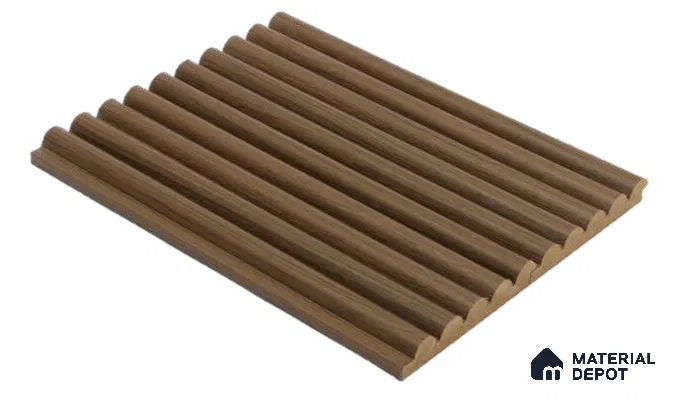 Brown Wooden Louver PN 00025 G 9 ft x 4.7 inch MDF Panel - 18 mm | Suitable for Feature Wall, TV Unit & Living Room | Width is Subjected to 5% Variation