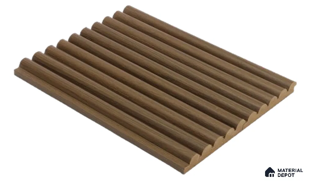 Brown Wooden Louver PN 00025 G 9 ft x 4.7 inch MDF Panel - 18 mm | Suitable for Feature Wall, TV Unit & Living Room | Width is Subjected to 5% Variation