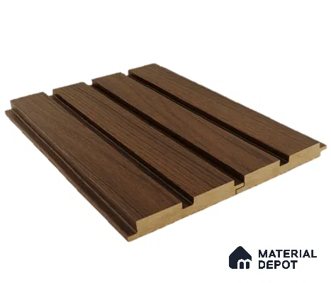 Brown Wooden Louver PN 00025 E 9 ft x 4.7 inch MDF Panel - 18 mm | Suitable for Feature Wall, TV Unit & Living Room | Width is Subjected to 5% Variation