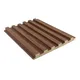PN 00025 B Cocoa Brown Linear Medium Pattern 9 Ft x 4.7 inch MDF HMR Grade Louver / Panel - 18 mm| Image 1