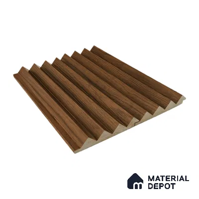 Brown Wooden Louver PN 00025 C 9 ft x 4.7 inch MDF Panel - 18 mm | Suitable for Feature Wall, TV Unit & Living Room | Width is Subjected to 5% Variation