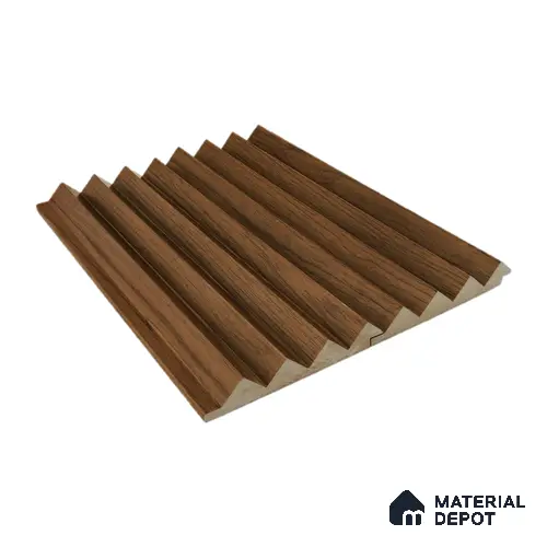 Brown Wooden Louver PN 00025 C 9 ft x 4.7 inch MDF Panel - 18 mm | Suitable for Feature Wall, TV Unit & Living Room | Width is Subjected to 5% Variation