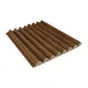 PN 00025 C Cocoa Brown Triangle Pattern 9 Ft x 4.7 inch MDF HMR Grade Louver / Panel - 18 mm| Image 1