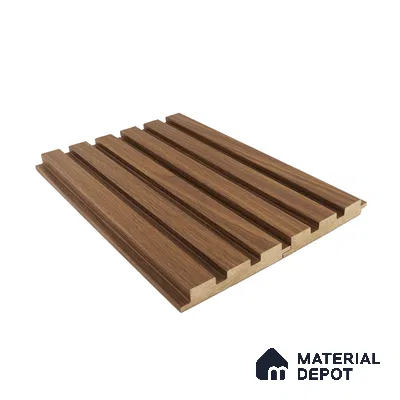 Brown Wooden Louver PN 00028 9 ft x 4.7 inch MDF Panel - 18 mm | Suitable for Feature Wall, TV Unit & Living Room | Width is Subjected to 5% Variation