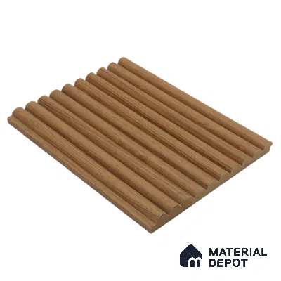Brown Wooden Louver PN 00024 G 9 ft x 4.7 inch MDF Panel - 18 mm | Suitable for Feature Wall, TV Unit & Living Room | Width is Subjected to 5% Variation