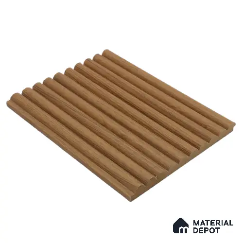 Brown Wooden Louver PN 00024 G 9 ft x 4.7 inch MDF Panel - 18 mm | Suitable for Feature Wall, TV Unit & Living Room | Width is Subjected to 5% Variation