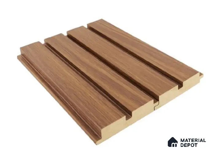Brown Wooden Louver PN 00024 E 9 ft x 4.7 inch MDF Panel - 18 mm | Suitable for Feature Wall, TV Unit & Living Room | Width is Subjected to 5% Variation