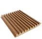 PN 00024 D Organic Brown Linear Small Pattern 9 Ft x 4.7 inch MDF HMR Grade Louver / Panel - 18 mm| Image 1