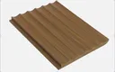PN 00024 F Organic Brown Scoop Pattern 9 Ft x 4.7 inch MDF HMR Grade Louver / Panel - 18 mm| Image 1