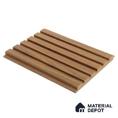 Brown Wooden Louver PN 00027 9 ft x 4.7 inch MDF Panel - 18 mm | Suitable for Feature Wall, TV Unit & Living Room | Width is Subjected to 5% Variation