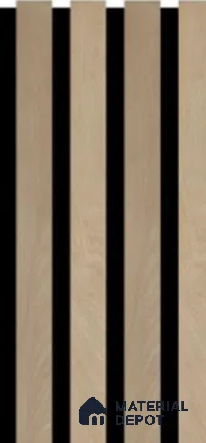 P3 612 Vienna 7.8 ft x 0.98 ft (2400x300 mm) Texture Finish Acoustic Panel - 22 mm | Suitable for Office, Auditorium & Cinema Hall | Width is Subjected to 5% Variation