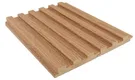 PN 00026 B Teak Brown Linear Medium Pattern 9 Ft x 4.7 inch MDF HMR Grade Louver / Panel - 18 mm| Image 1